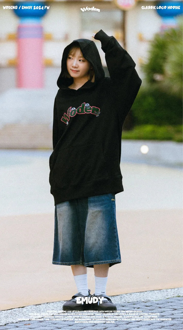 WODEN® / Emudy 2024 Fall & Winter 040 Classic LOGO Hoodie