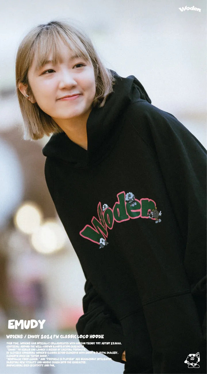 WODEN® / Emudy 2024 Fall & Winter 040 Classic LOGO Hoodie