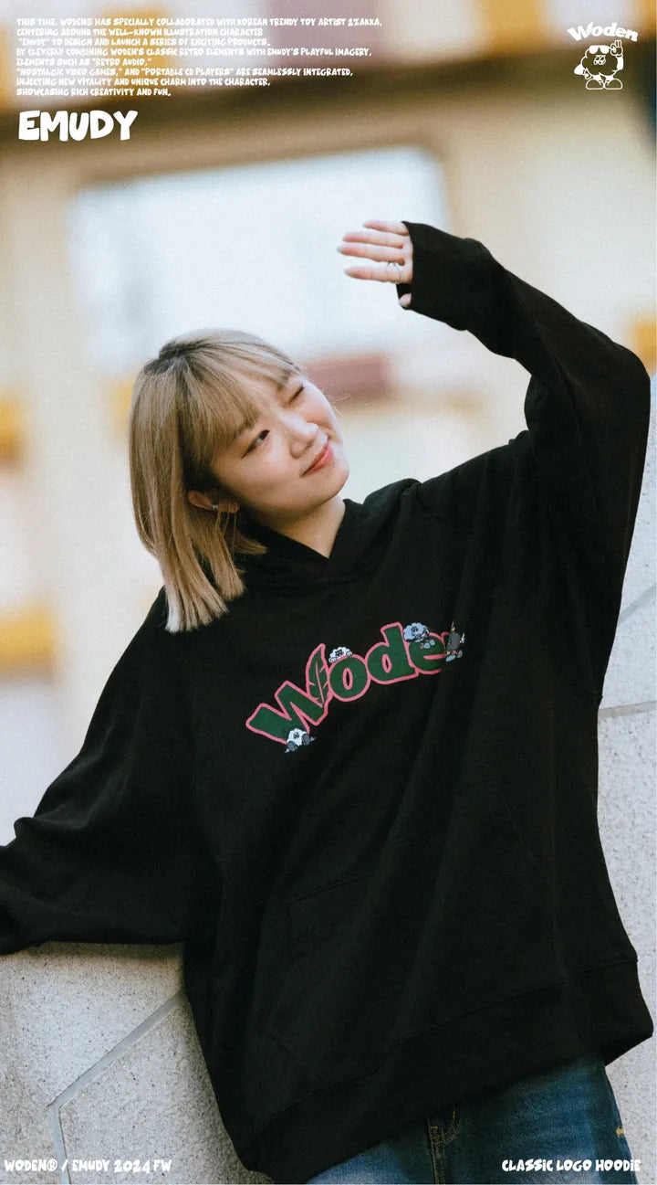 WODEN® / Emudy 2024 Fall & Winter 040 Classic LOGO Hoodie