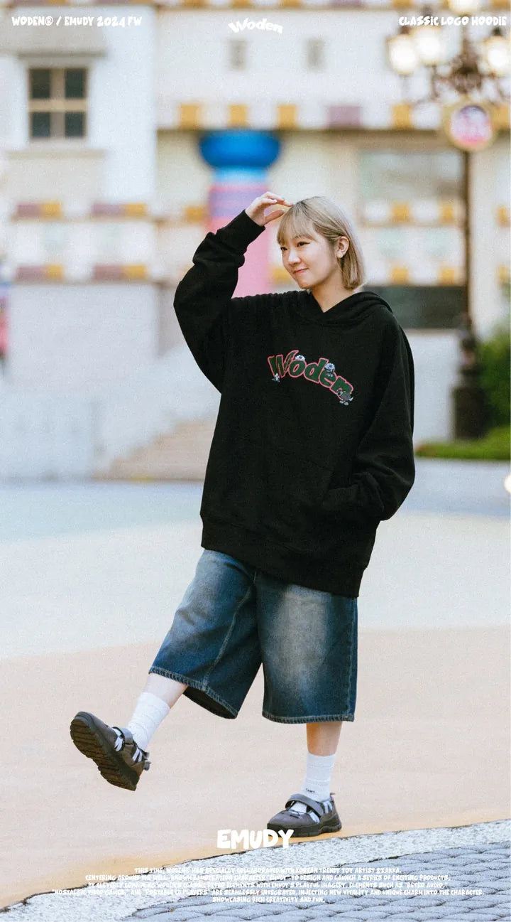 WODEN® / Emudy 2024 Fall & Winter 040 Classic LOGO Hoodie