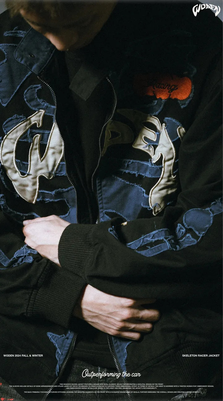 WODEN 2024 Fall & Winter 054 Skeleton Racer Jacket