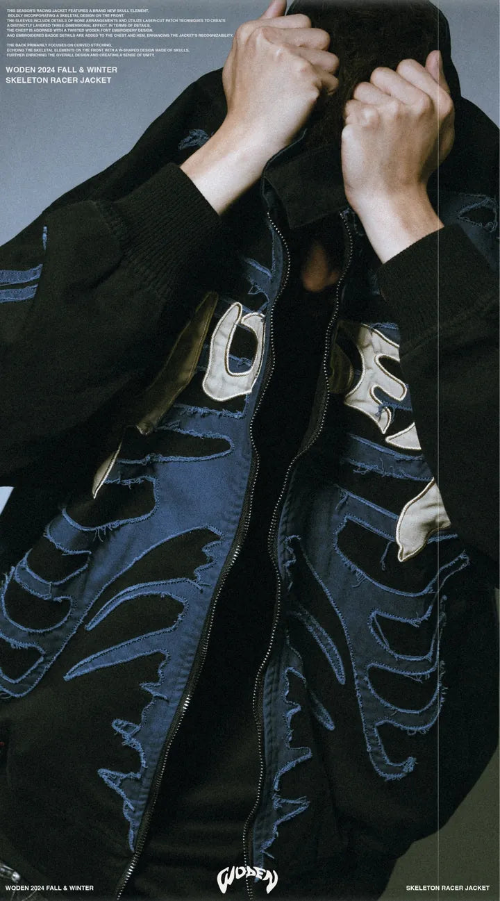 WODEN 2024 Fall & Winter 054 Skeleton Racer Jacket