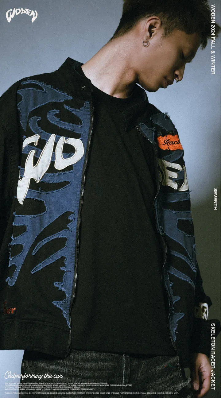 WODEN 2024 Fall & Winter 054 Skeleton Racer Jacket