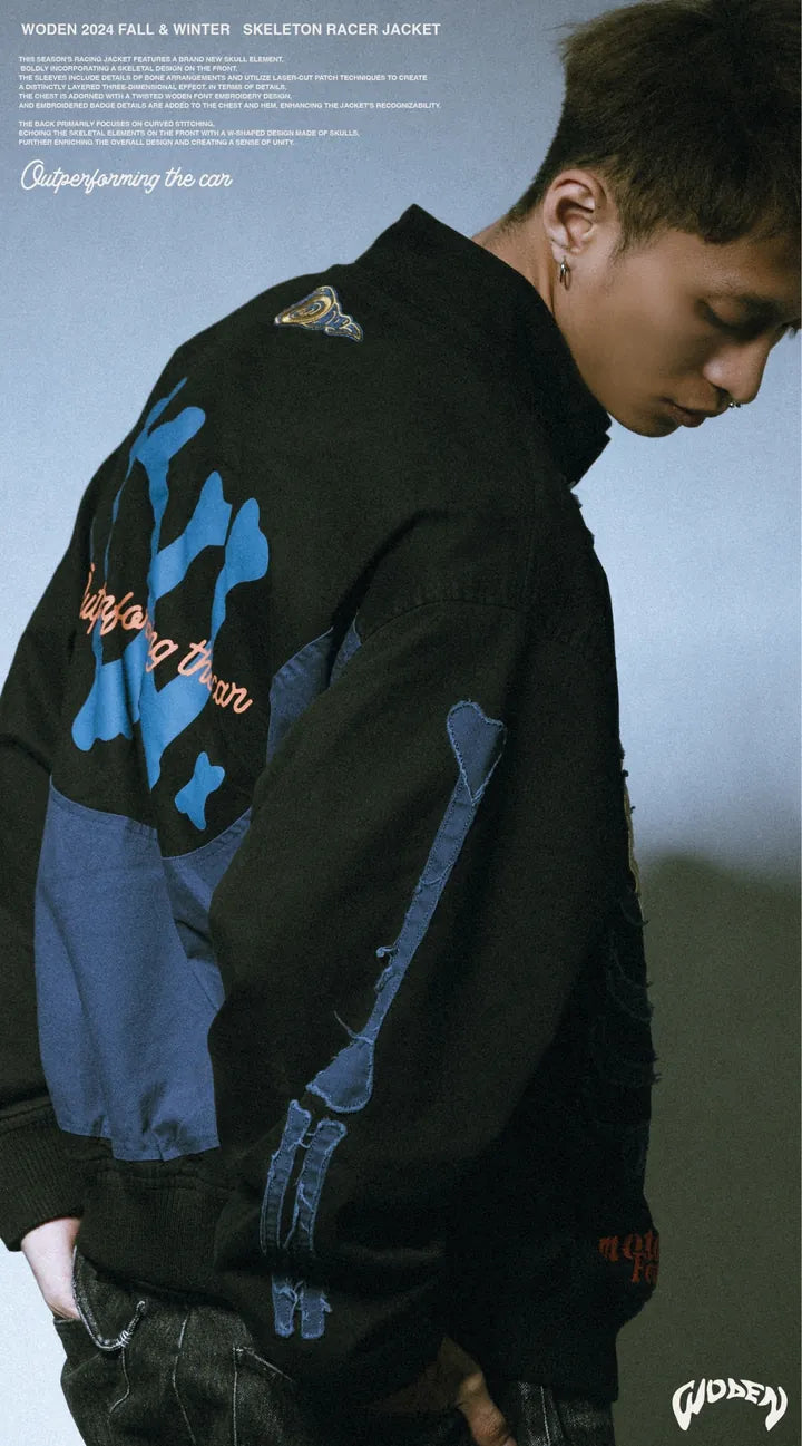 WODEN 2024 Fall & Winter 054 Skeleton Racer Jacket