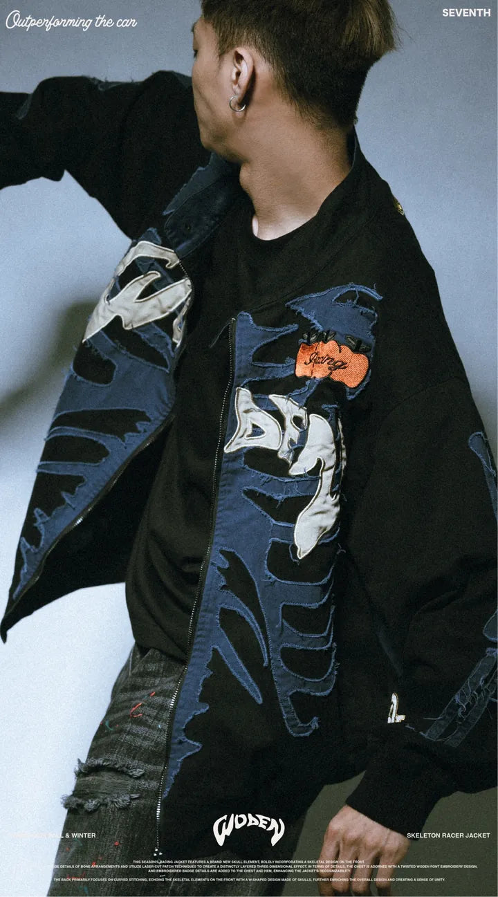 WODEN 2024 Fall & Winter 054 Skeleton Racer Jacket