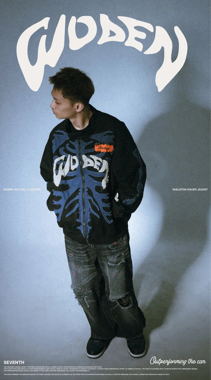 WODEN 2024 Fall & Winter 054 Skeleton Racer Jacket