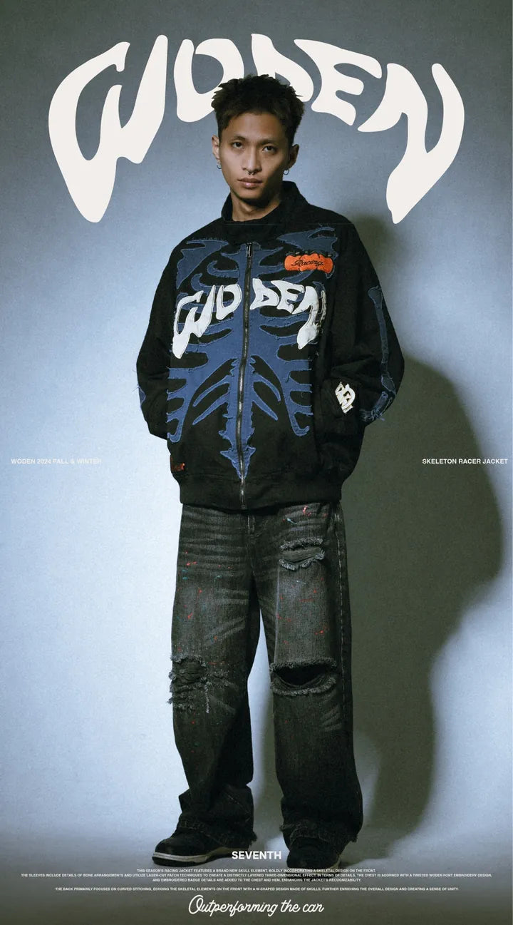 WODEN 2024 Fall & Winter 054 Skeleton Racer Jacket