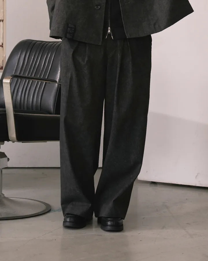 P.B.P LOOSE-FIT WASHED TROUSERS