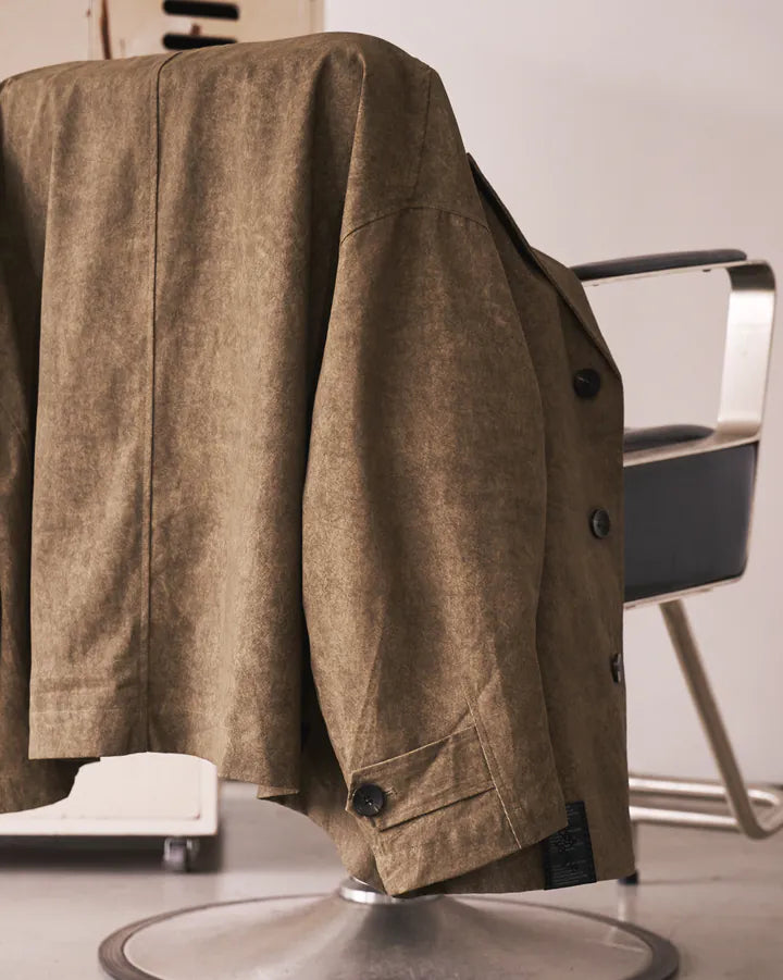 P.B.P LOOSE-FIT WASHED BLAZER