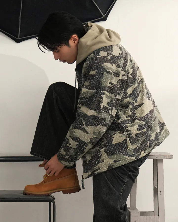 P.B.P Loose-Fit Harrington Jacket