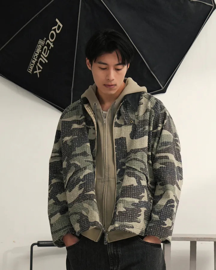 P.B.P Loose-Fit Harrington Jacket