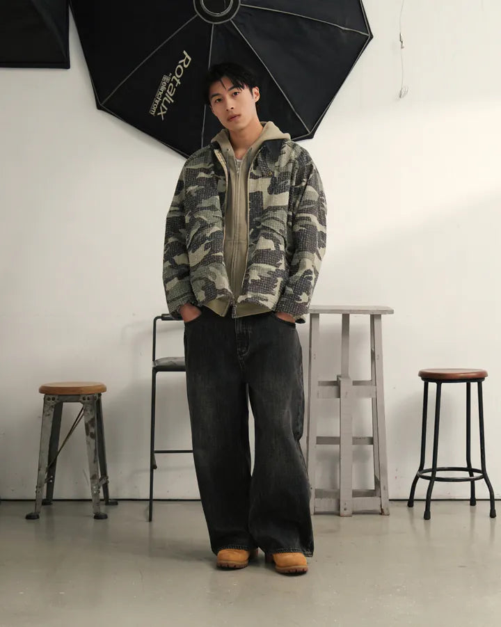 P.B.P Loose-Fit Harrington Jacket