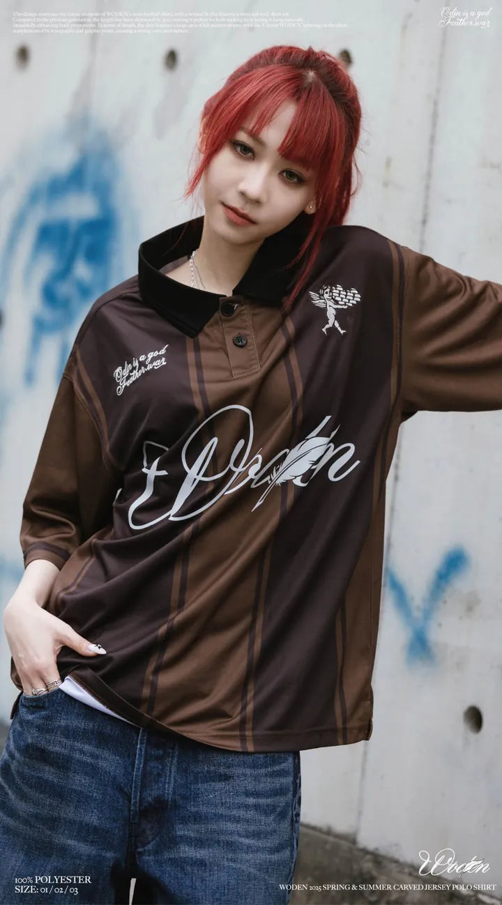 WODEN 2025 Spring & Summer 009 Carved Jersey POLO Shirt