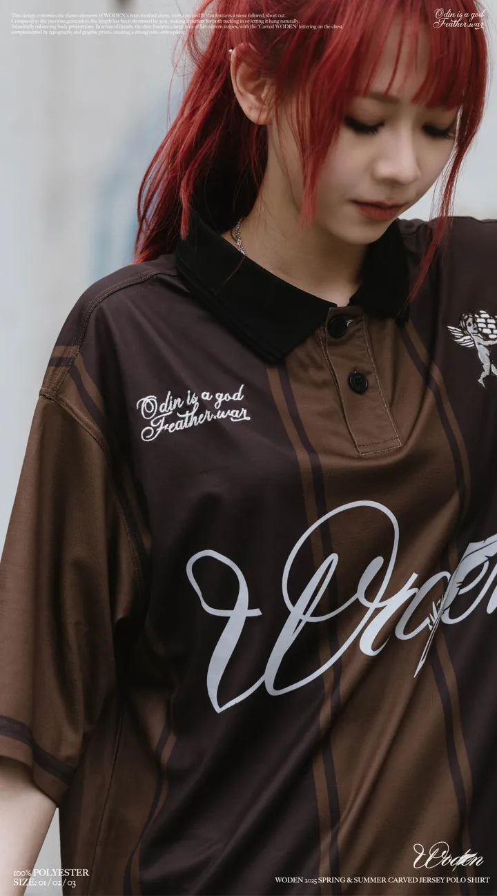 WODEN 2025 Spring & Summer 009 Carved Jersey POLO Shirt