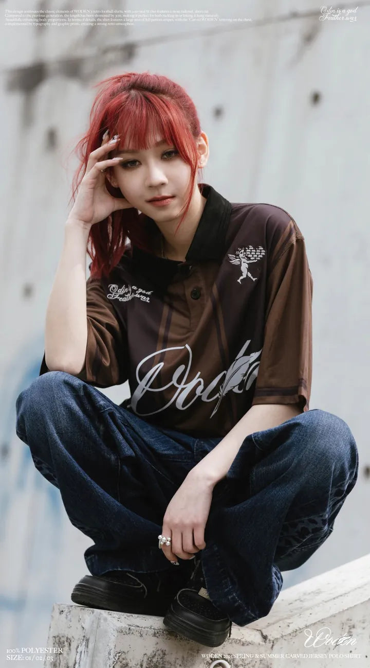 WODEN 2025 Spring & Summer 009 Carved Jersey POLO Shirt