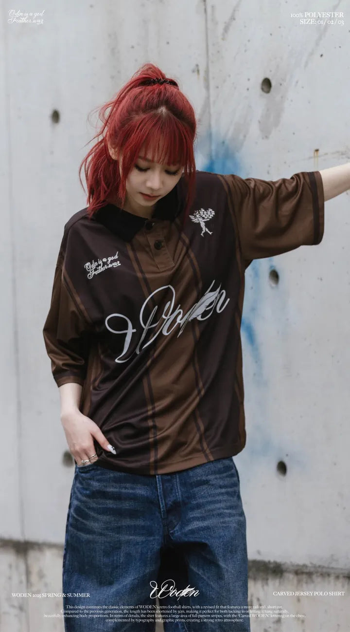 WODEN 2025 Spring & Summer 009 Carved Jersey POLO Shirt
