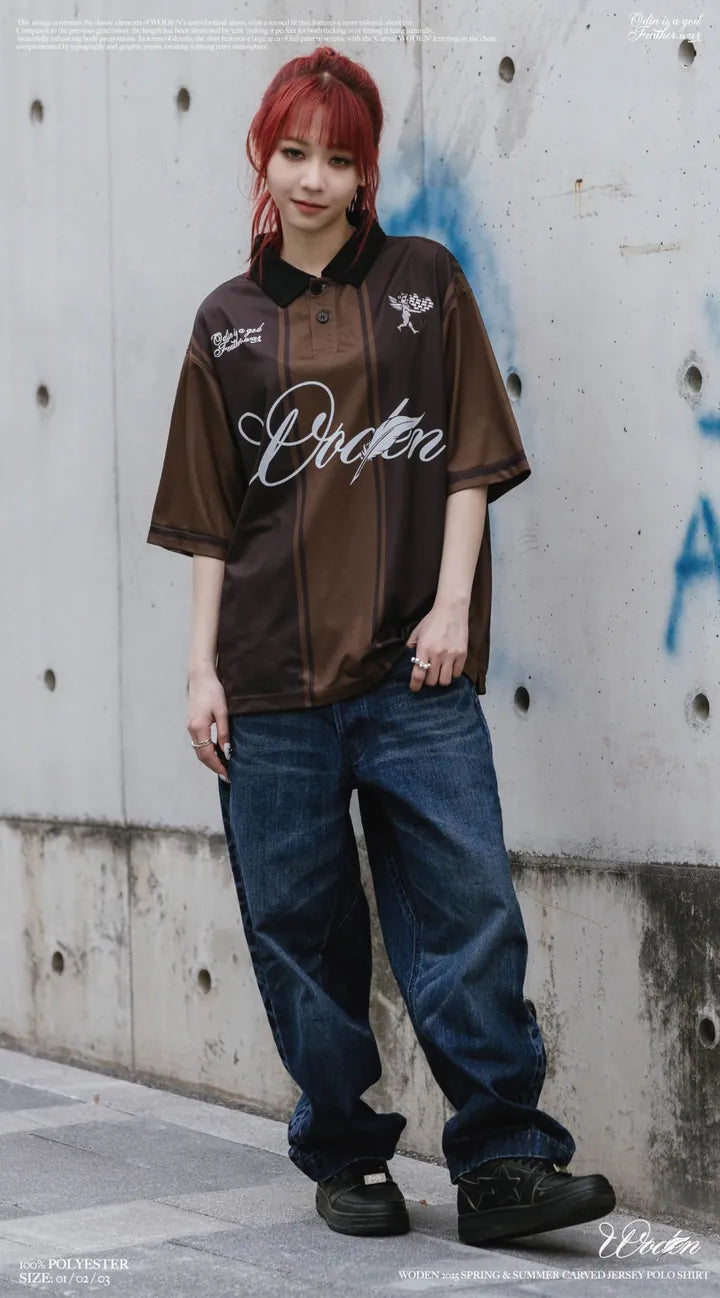 WODEN 2025 Spring & Summer 009 Carved Jersey POLO Shirt