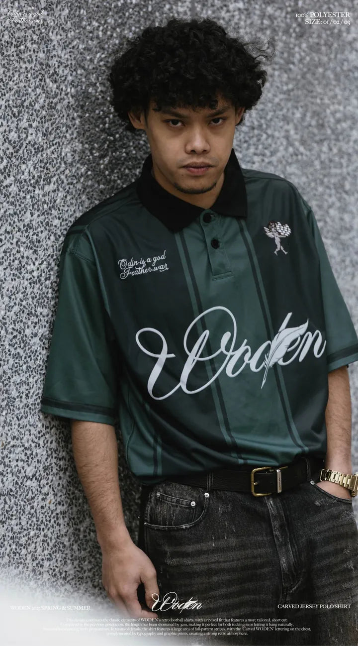 WODEN 2025 Spring & Summer 009 Carved Jersey POLO Shirt