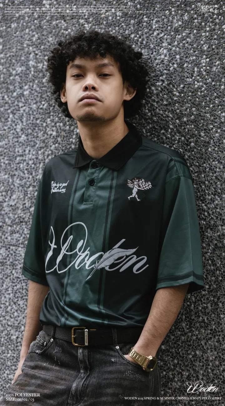 WODEN 2025 Spring & Summer 009 Carved Jersey POLO Shirt