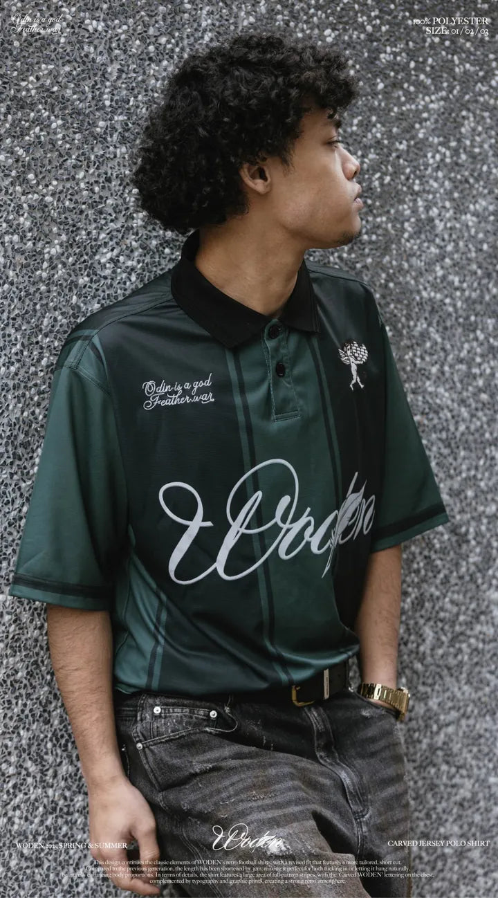 WODEN 2025 Spring & Summer 009 Carved Jersey POLO Shirt