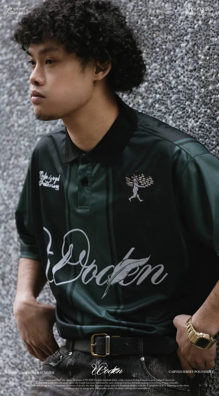 WODEN 2025 Spring & Summer 009 Carved Jersey POLO Shirt