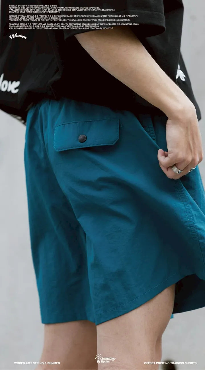 WODEN 2025 Spring & Summer 027 Offset Printing Training Shorts