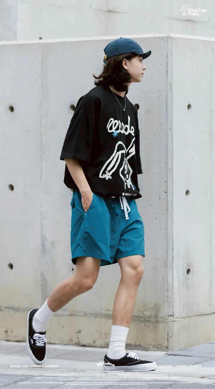 WODEN 2025 Spring & Summer 027 Offset Printing Training Shorts
