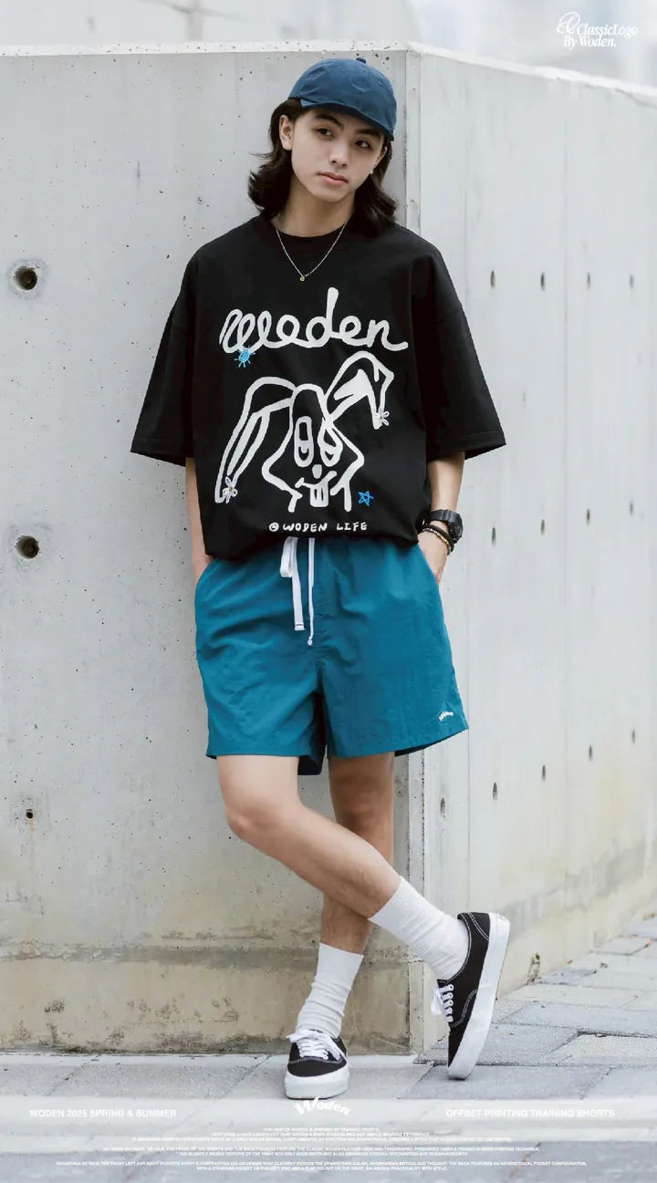 WODEN 2025 Spring & Summer 027 Offset Printing Training Shorts