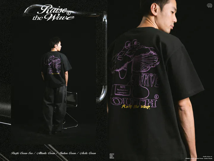 COWAVE 2025 Spring & Summer Mushroom illustration Tee