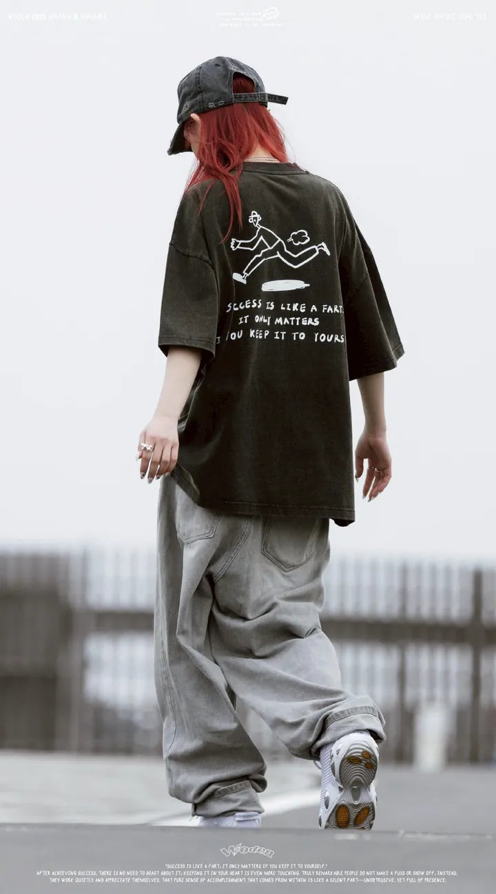 WODEN 2025 Spring & Summer 025 Wash Doodle LOGO Tee