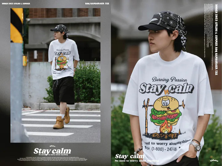WODEN 2025 Spring & Summer 049 BBQ Hamburger Tee