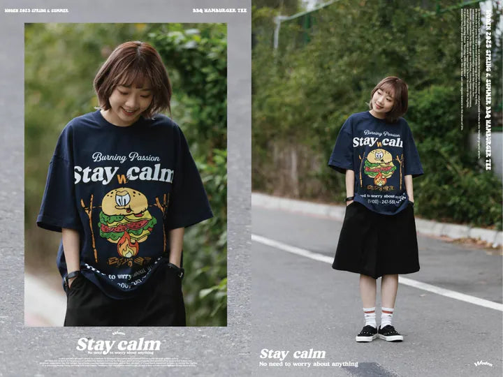 WODEN 2025 Spring & Summer 049 BBQ Hamburger Tee