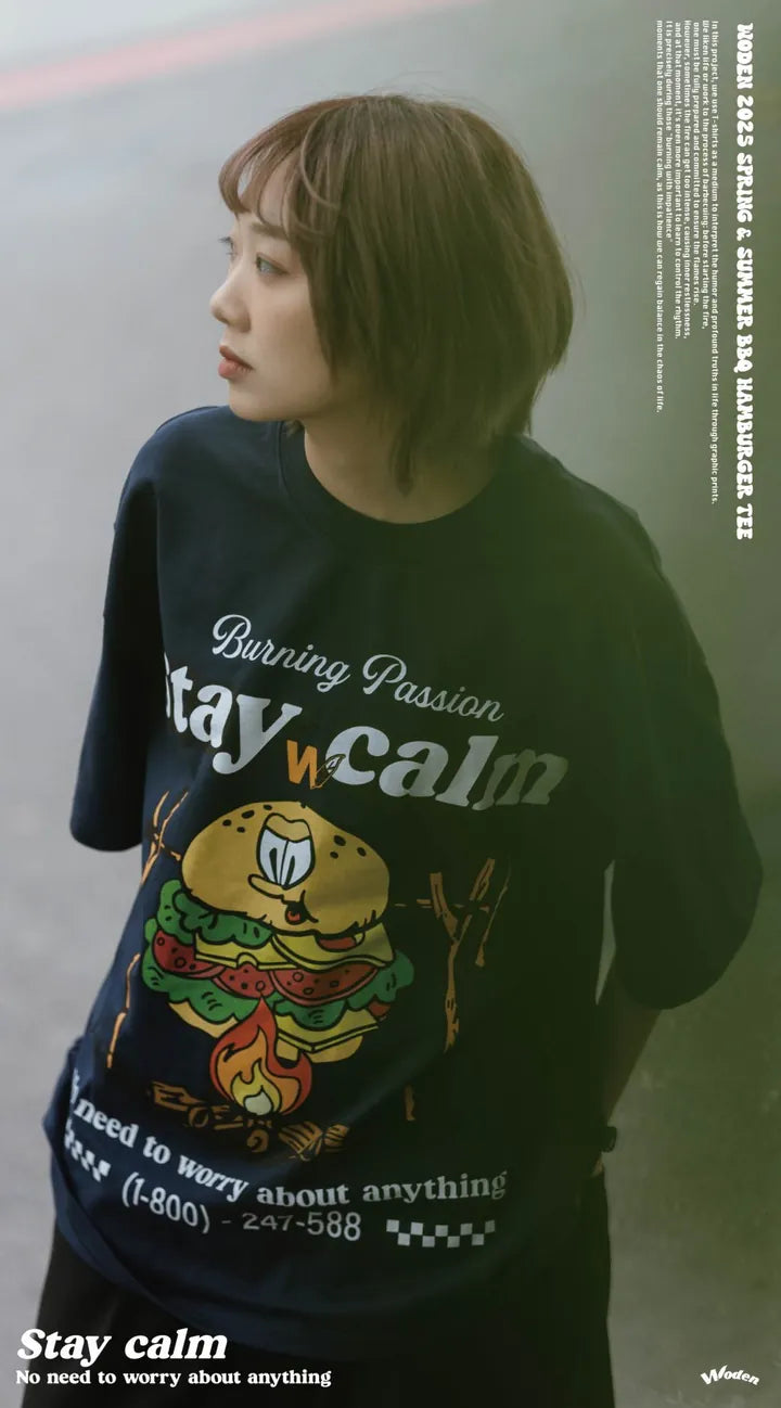 WODEN 2025 Spring & Summer 049 BBQ Hamburger Tee