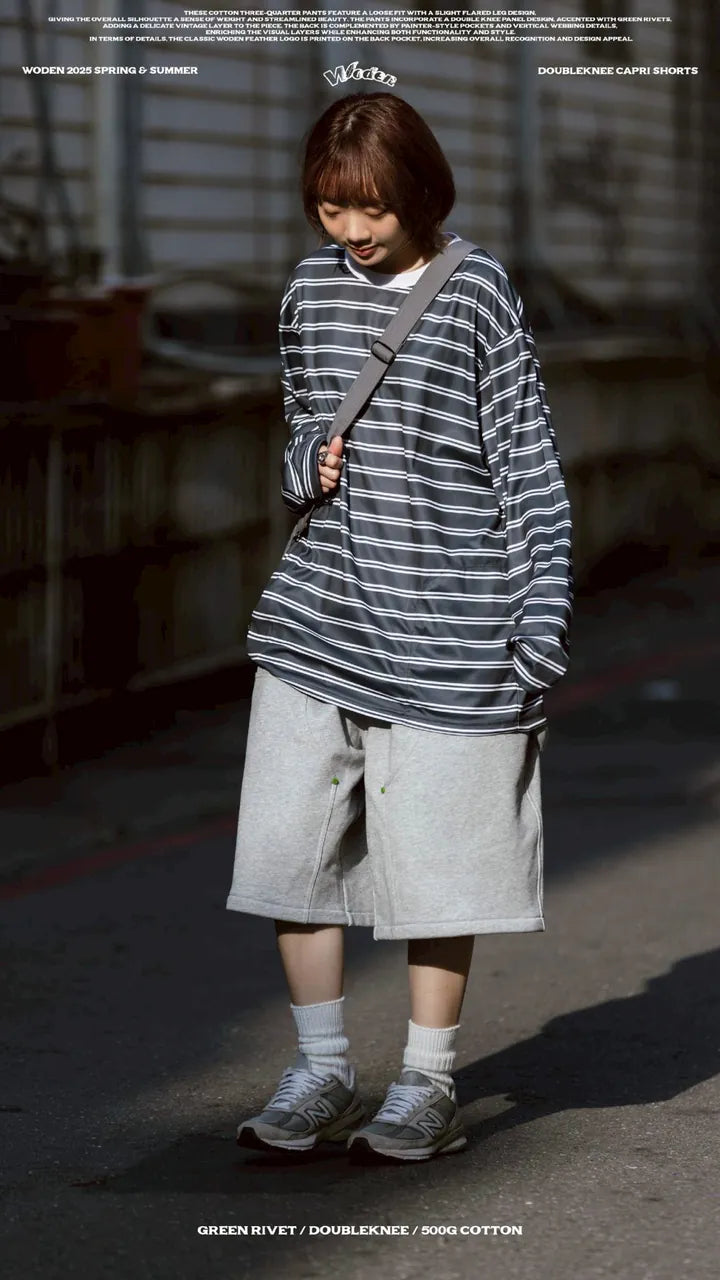 WODEN 2025 Spring & Summer 050 Doubleknee Capri Shorts