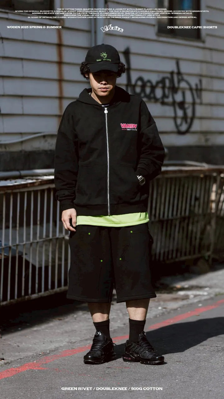 WODEN 2025 Spring & Summer 050 Doubleknee Capri Shorts