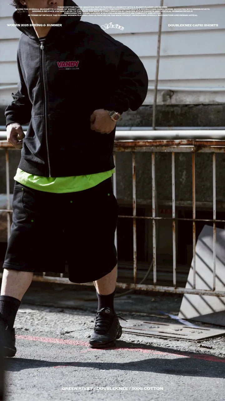 WODEN 2025 Spring & Summer 050 Doubleknee Capri Shorts