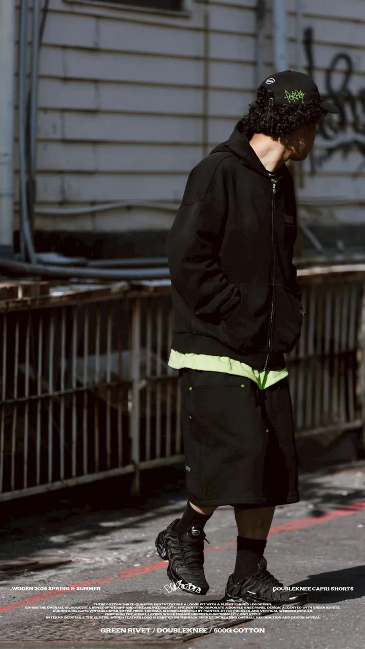 WODEN 2025 Spring & Summer 050 Doubleknee Capri Shorts