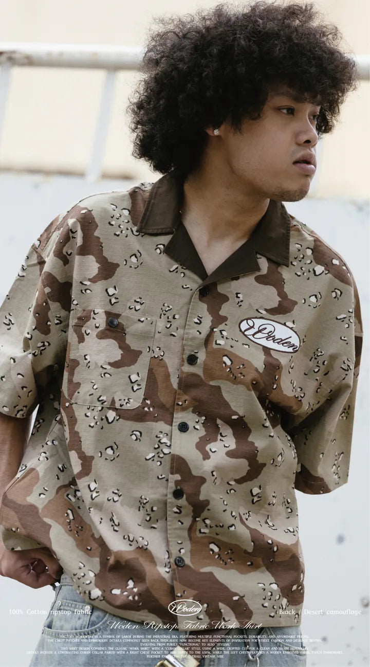 WODEN 2025 Spring & Summer 054 Ripstop Fabric Work Shirt