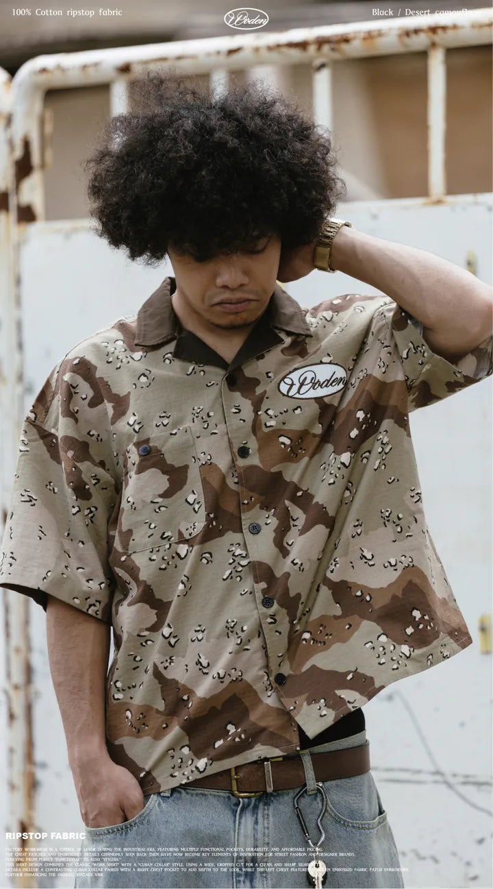 WODEN 2025 Spring & Summer 054 Ripstop Fabric Work Shirt