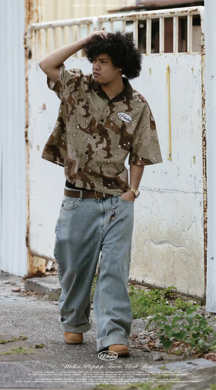 WODEN 2025 Spring & Summer 054 Ripstop Fabric Work Shirt