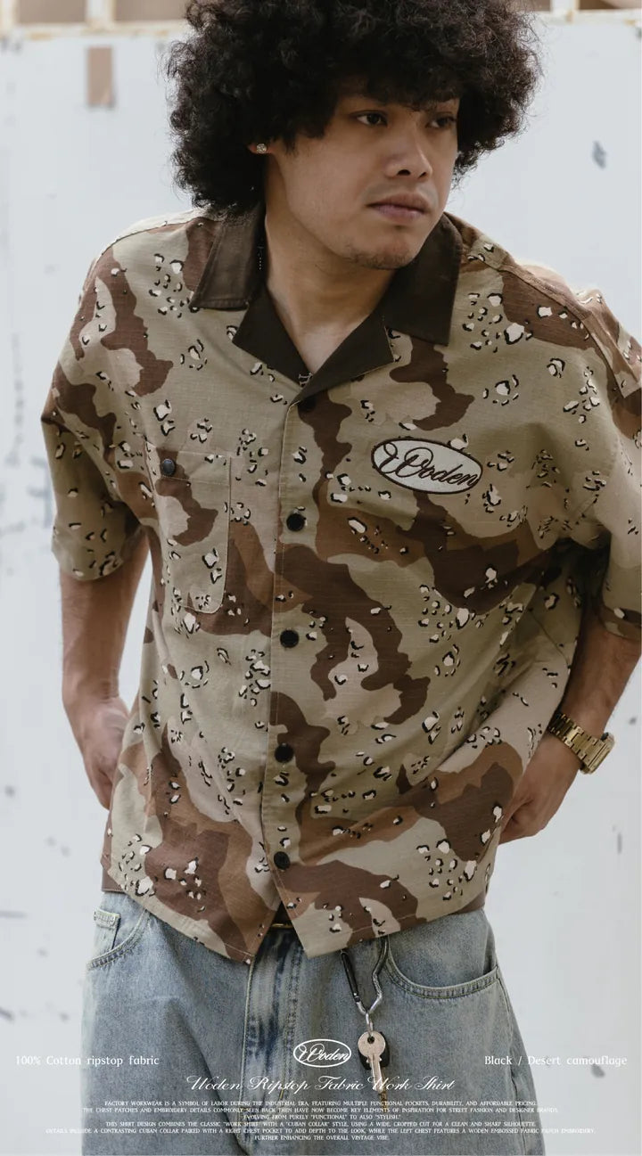 WODEN 2025 Spring & Summer 054 Ripstop Fabric Work Shirt