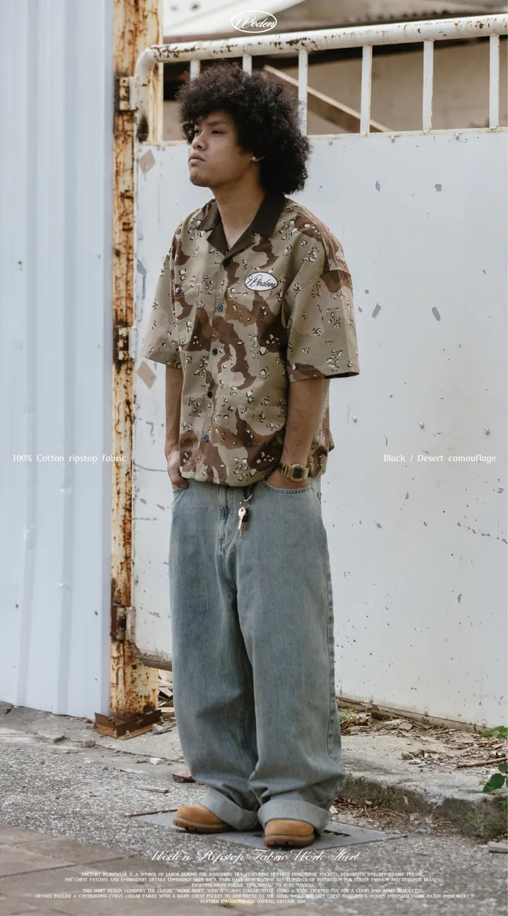 WODEN 2025 Spring & Summer 054 Ripstop Fabric Work Shirt