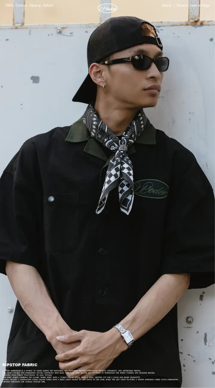 WODEN 2025 Spring & Summer 054 Ripstop Fabric Work Shirt