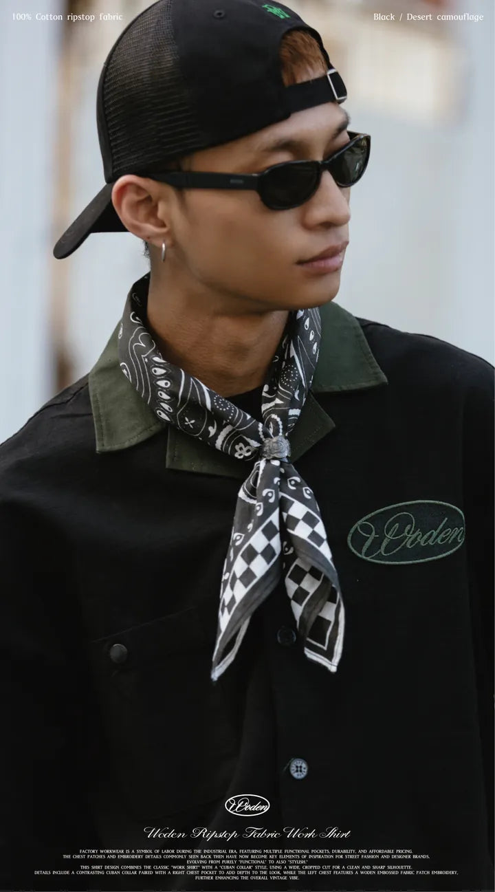 WODEN 2025 Spring & Summer 054 Ripstop Fabric Work Shirt