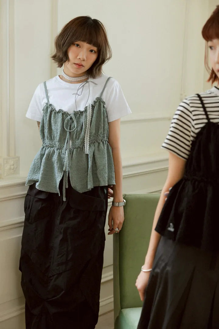 YOKO 綁帶外搭背心