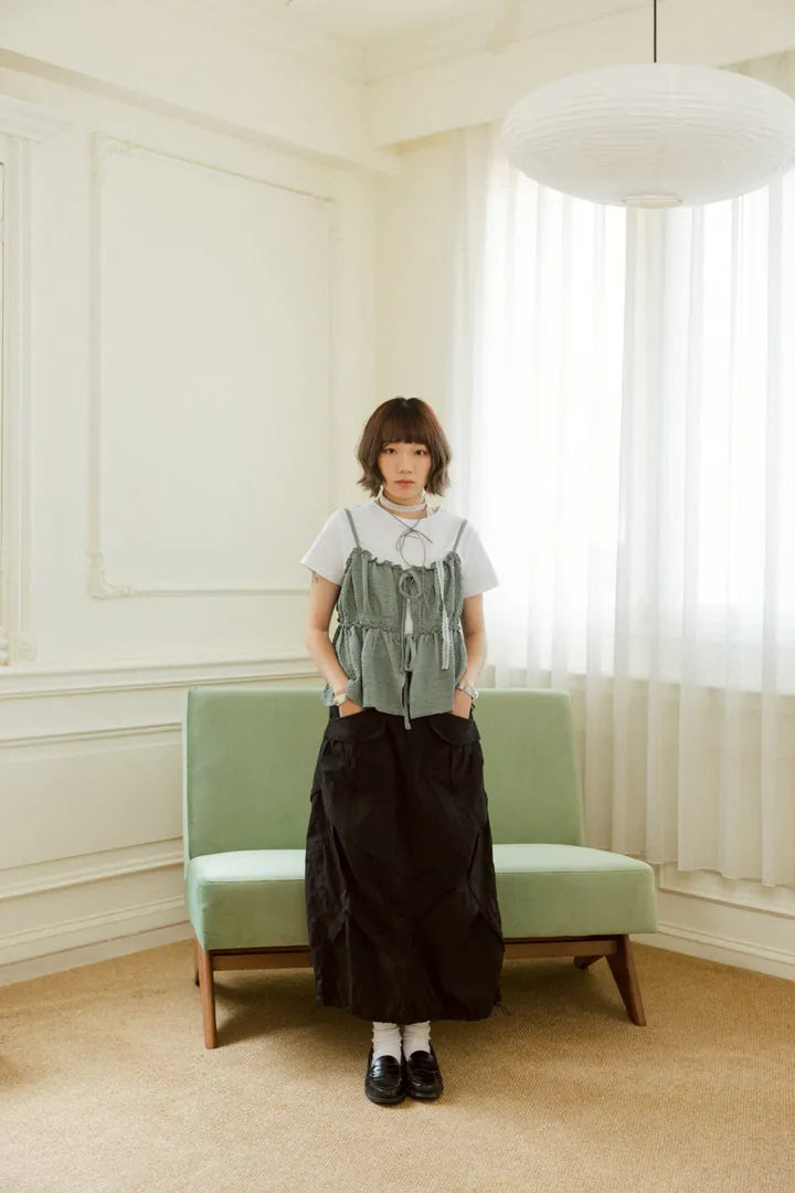YOKO 綁帶外搭背心