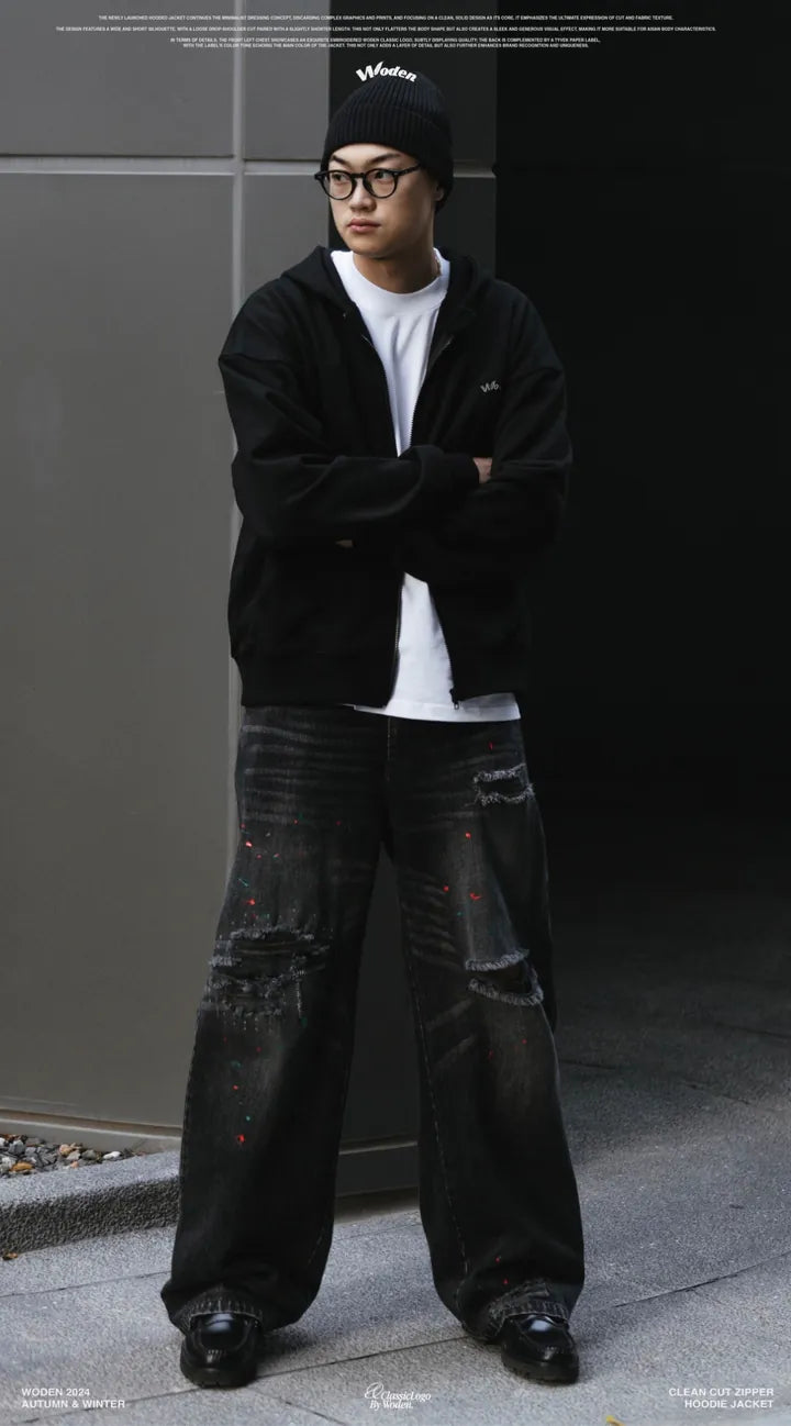WODEN 2024 Autumn & Winter 055 Clean Cut Zipper Hoodie Jacket
