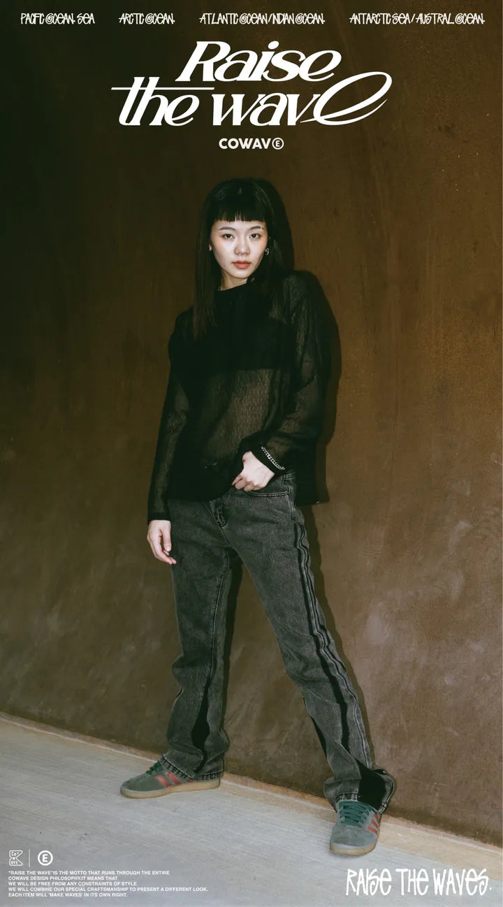 COWAVE 2024 Spring & Summer Patch Denim Jeans
