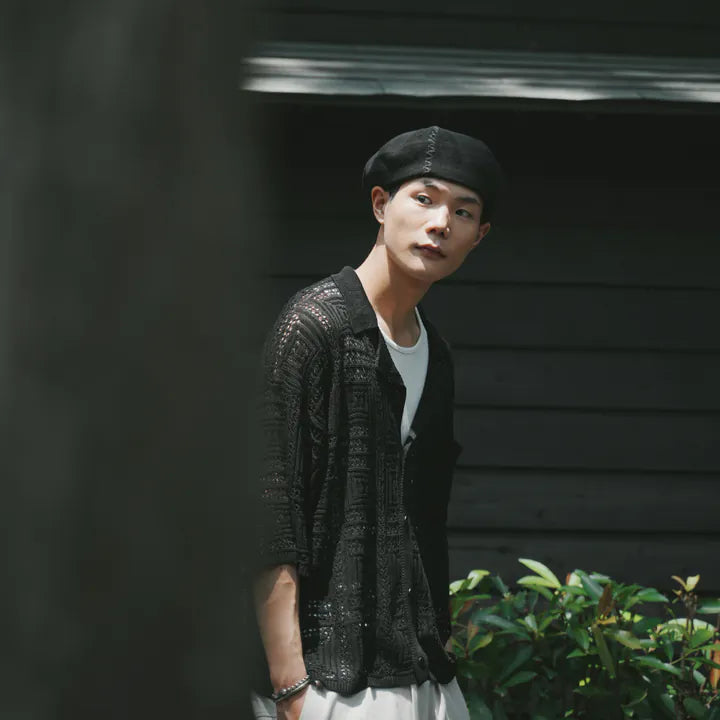 P.B.P LOOSE KNIT SHIRT
