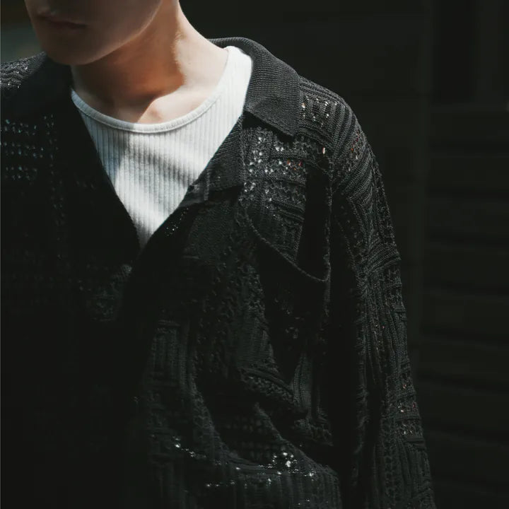P.B.P LOOSE KNIT SHIRT